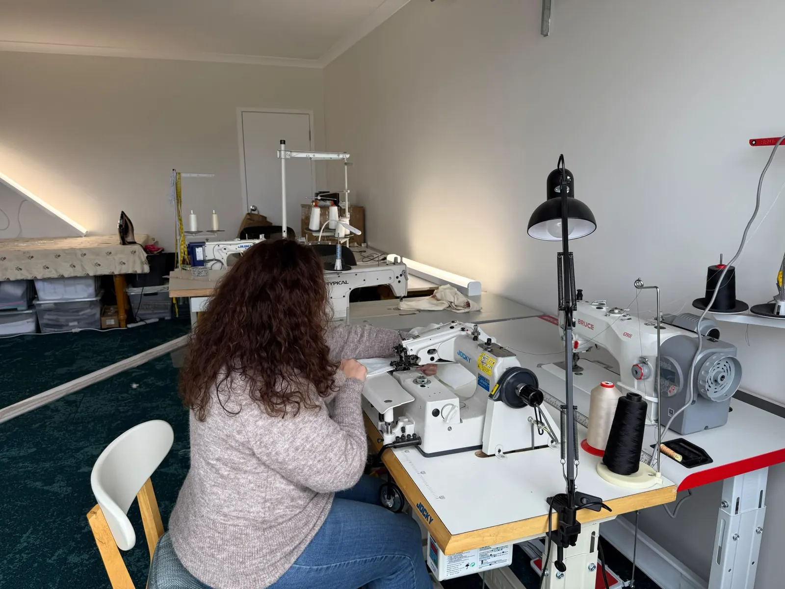 Sewing at the Final Touch workshop