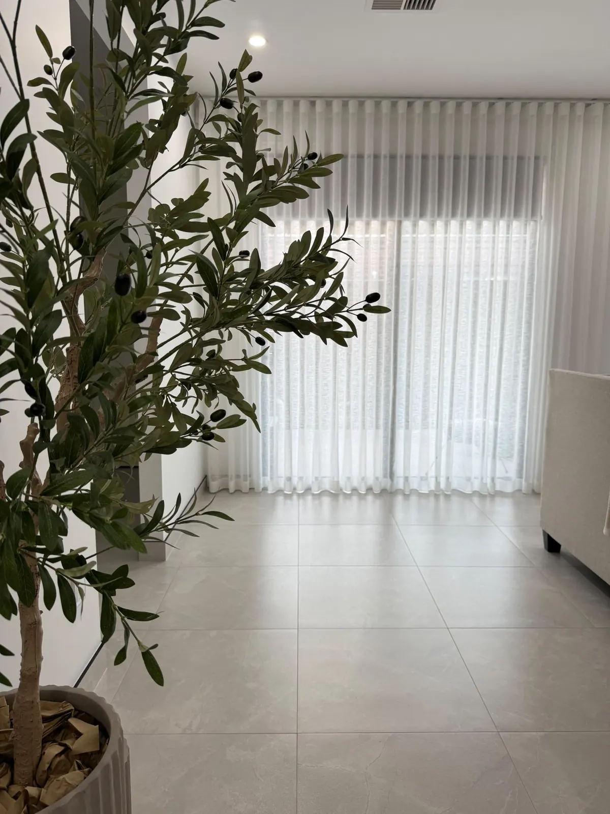 Finished curtains in a bright room