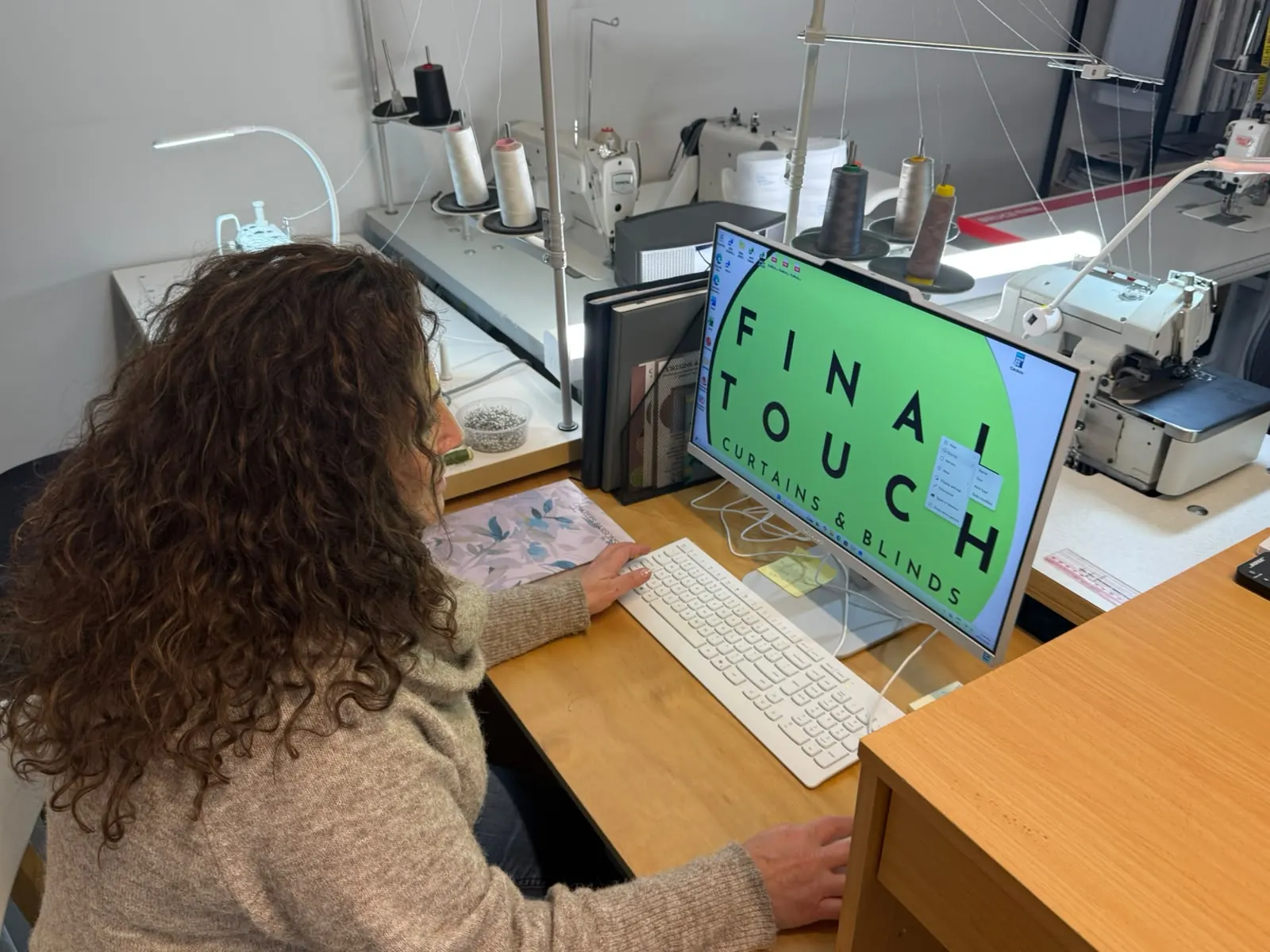 Final Touch logo displayed at the workshop